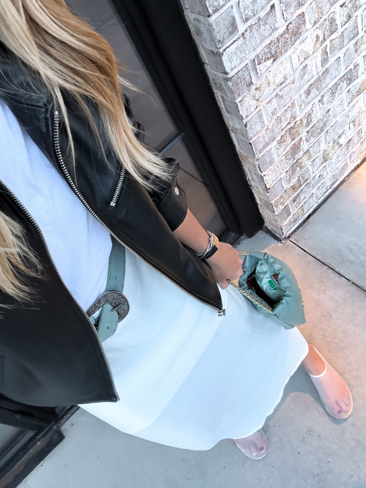 Favorite leather jacket, add it to literally any outfit. Sheer skirt. And my favorite tee ever ever  

#LTKMothersDay #LTKmomlife #LTKootd