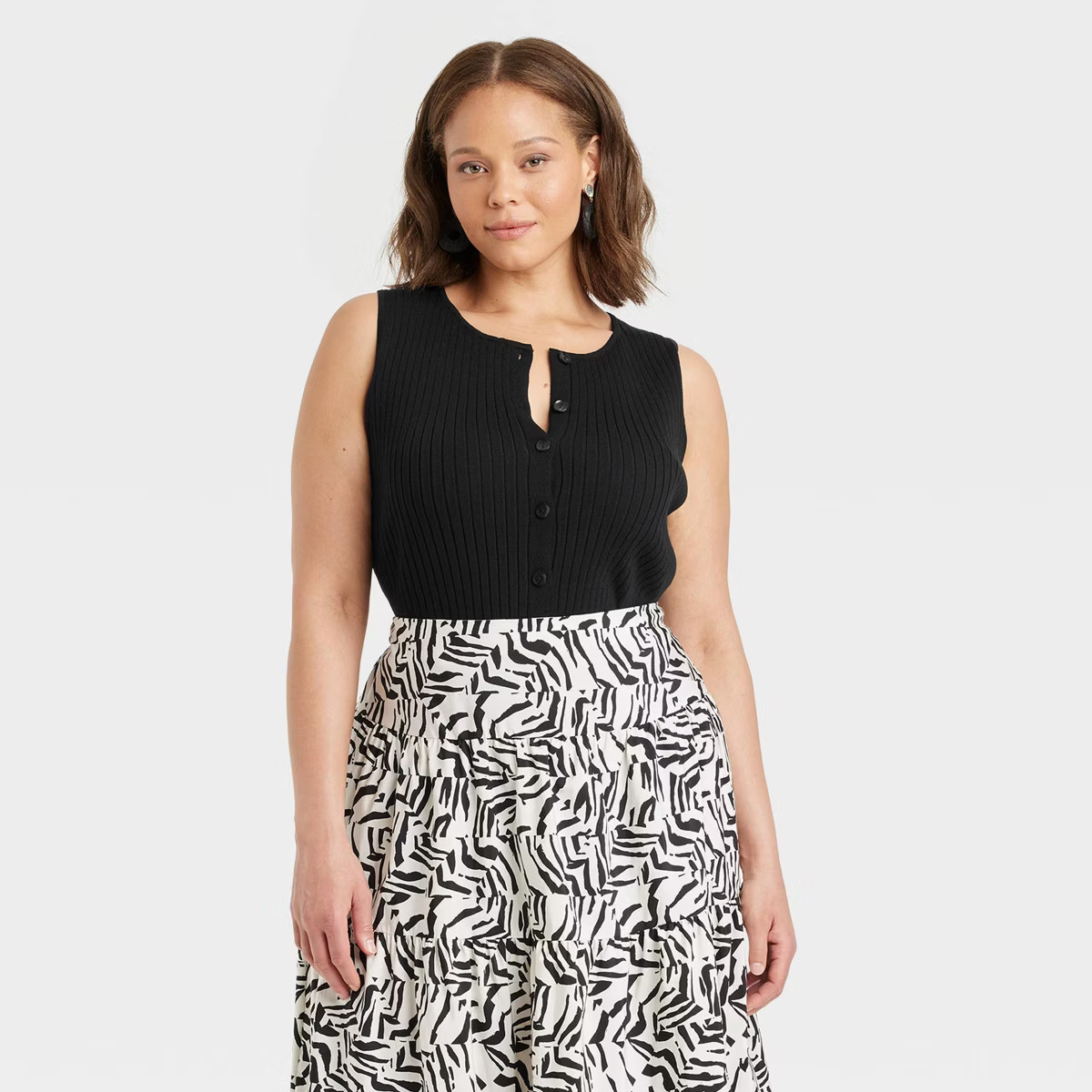 Women's Crewneck Button-Down Vest - A New Day™ | Target