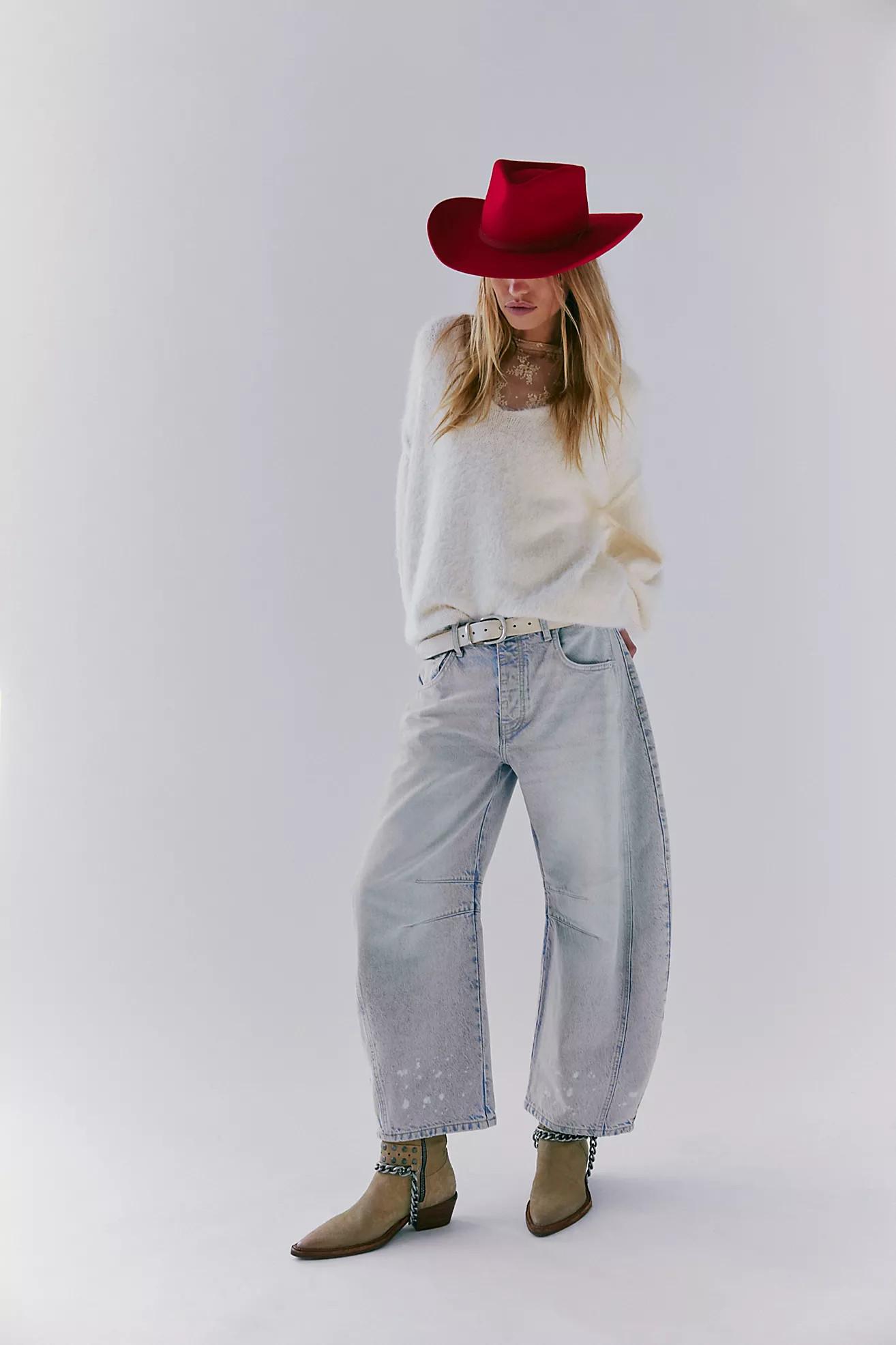 We The Free Good Luck Mid-Rise Barrel Jeans | Free People (Global - UK&FR Excluded)