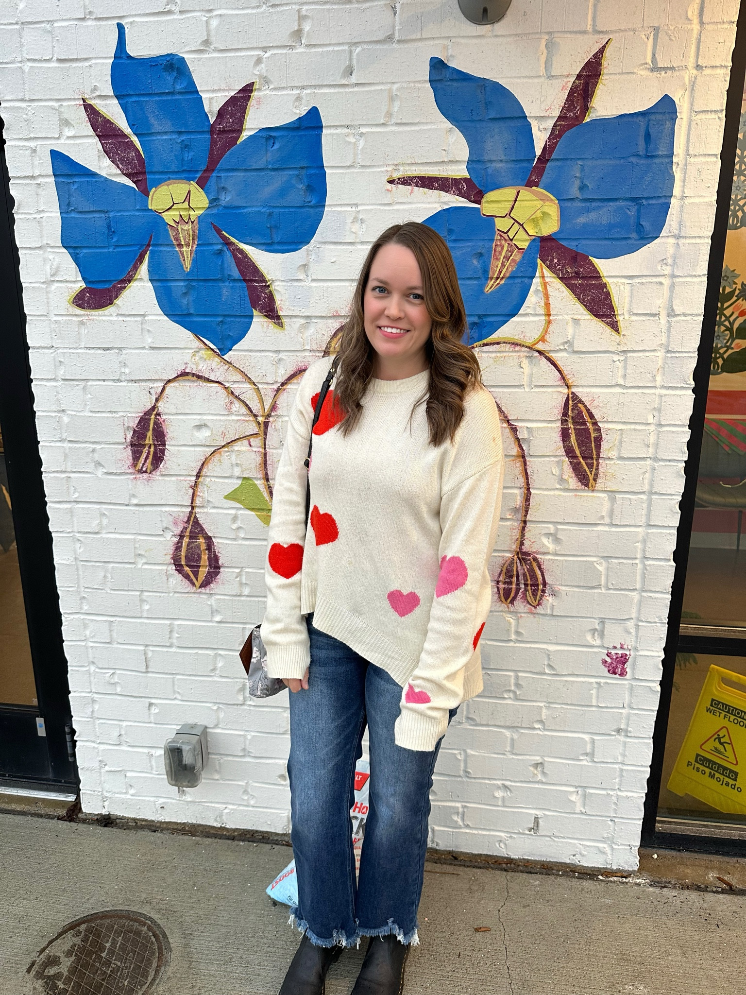 Loving the cropped flare jean trend! 