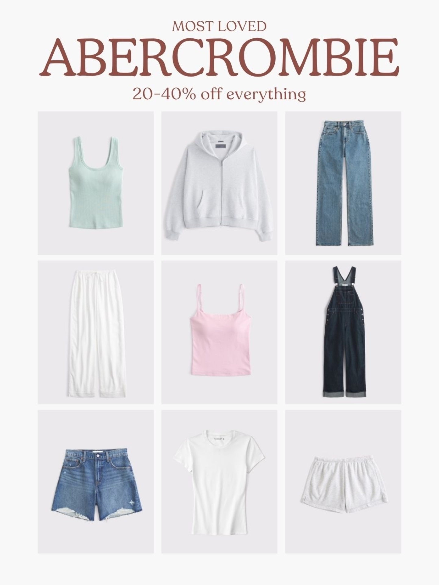 [6/26/26] @abercrombie most loved styles for pre, during, and post pregnancy. I’m currently wearing size small/mediums and 28/29 in bottoms at 29 weeks! 

20-40% off everything 🤍 ends 7/1 

*Offer valid online only 6/25/2026-7/1/2026 in US/CA. Exclusions apply as indicated. Online price reflects discount.

#LTKBump #LTKPetite #LTKSaleAlert