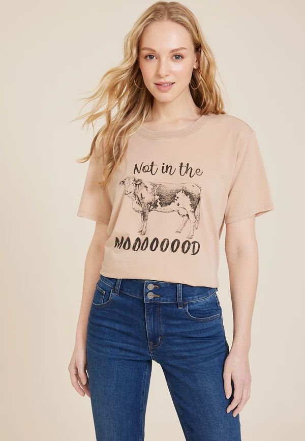 Not In The Mood Graphic Tee | Maurices