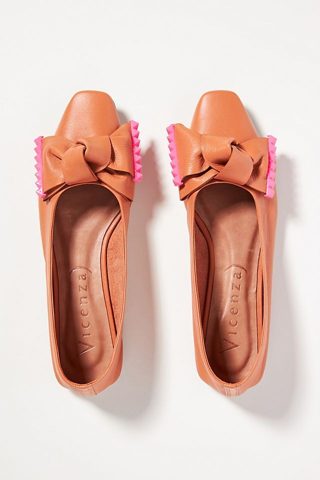 Bow Square-Toe Flats | Anthropologie (US)