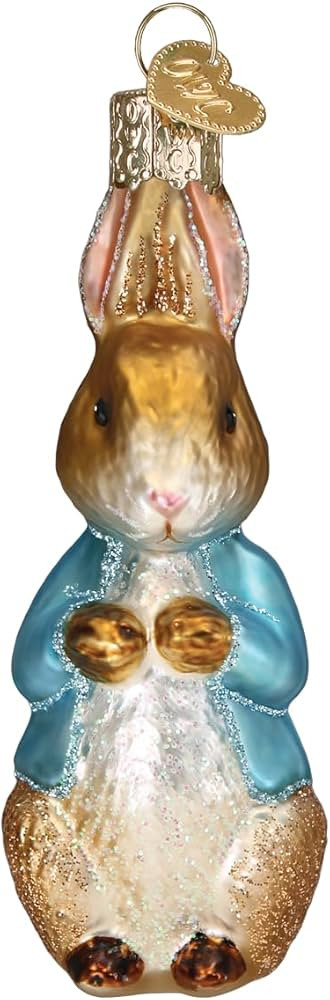 Old World Christmas Peter Rabbit Glass Blown Ornament for Christmas Tree, Handcrafted Holiday Dec... | Amazon (US)