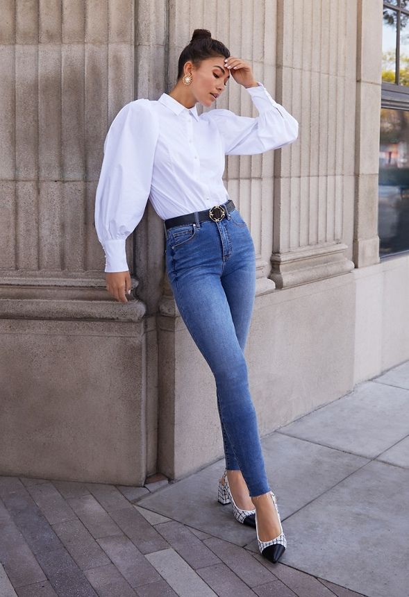 High-Waisted Tummy Tamer Jeans | JustFab