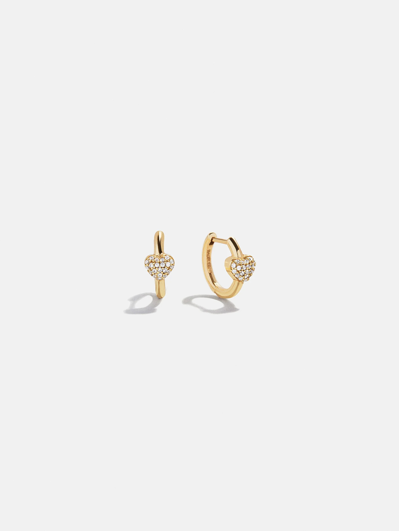 18K Gold Heart Earrings - Heart | BaubleBar