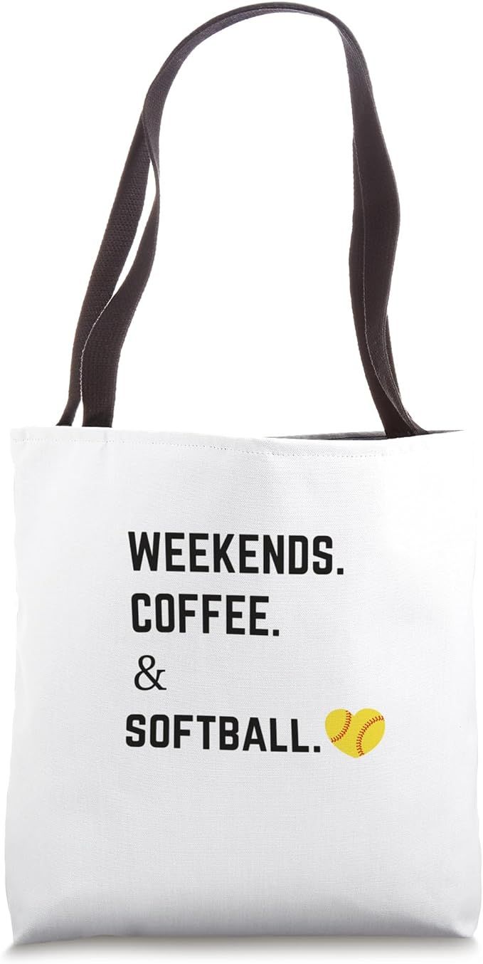 Weekends Coffee Softball Tote Bag | Amazon (US)