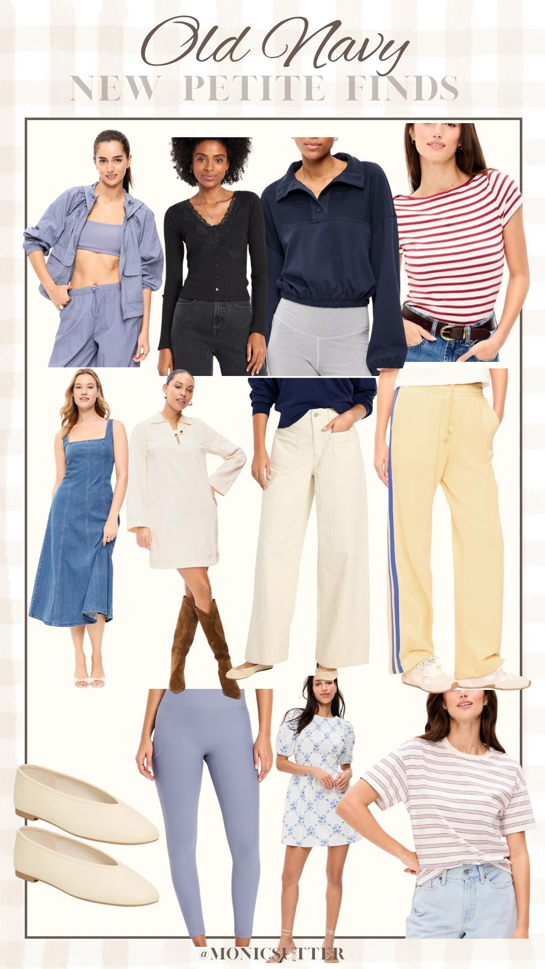 Old Navy petite finds that actually fit without alterations.
These are easy, everyday pieces with proportions that make sense for petites — nothing overwhelming, nothing too long.
I linked the ones that feel comfortable, wearable, and worth repeating.



#LTKFindsUnder100 #LTKPetite #LTKFindsUnder50