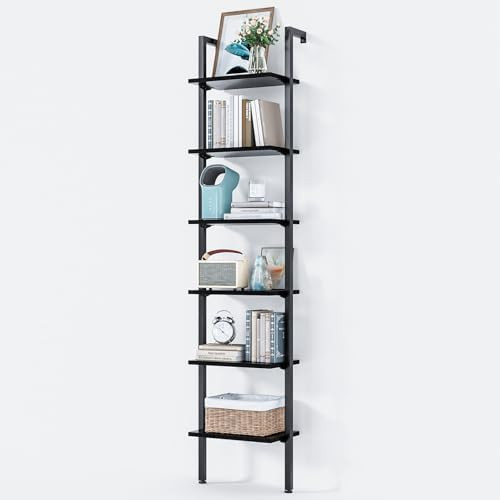 ODK 6-Tier Ladder Shelf, Book Shelf with Metal Frame, Bookcase for Living Room, Home Office, Kitc... | Amazon (US)