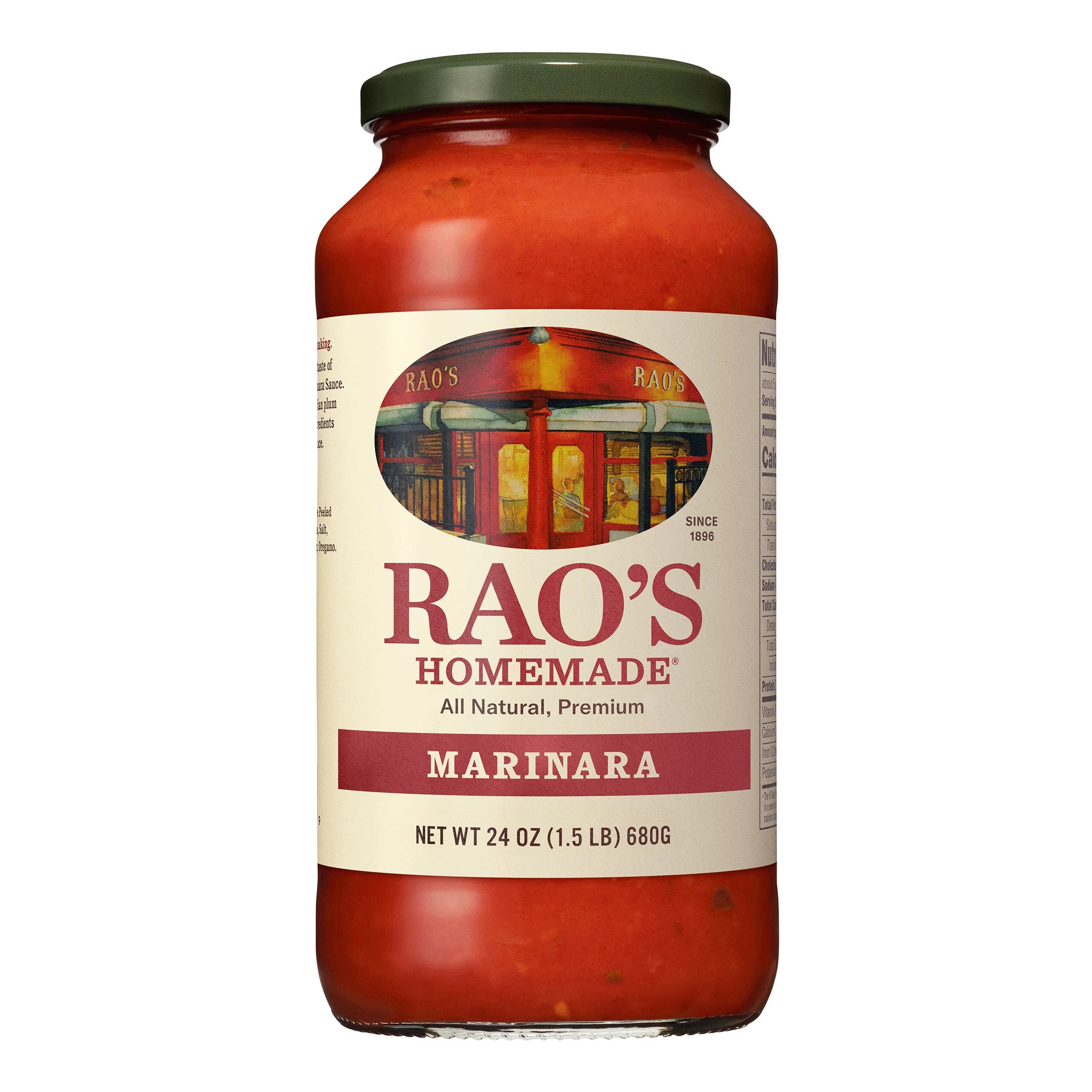 Rao's Homemade Marinara Sauce, Low Carb, All-Natural Spaghetti Sauce, 24 Oz | Walmart (US)