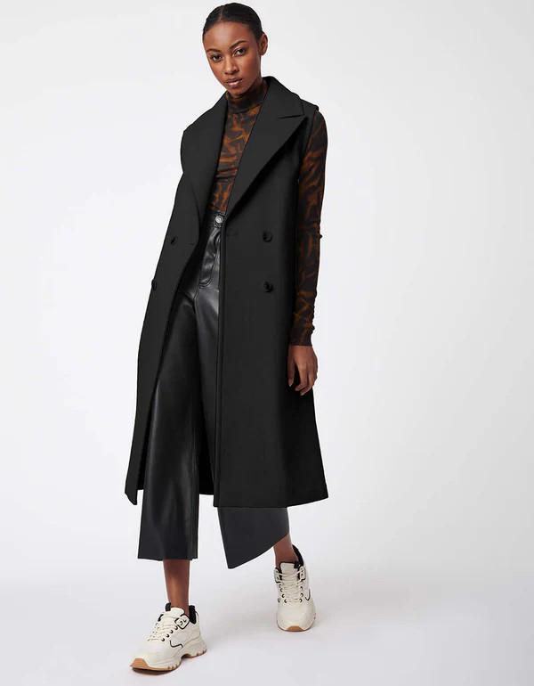 Venetian Long Belted Vest | Bernardo Fashions