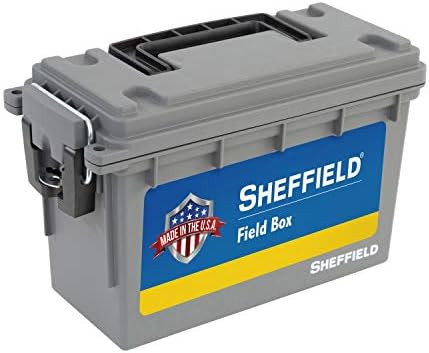 Sheffield 12628 Field Box, Pistol, Rifle, or Shotgun Ammo Storage Box, Tamper-Proof Locking Ammo ... | Amazon (US)