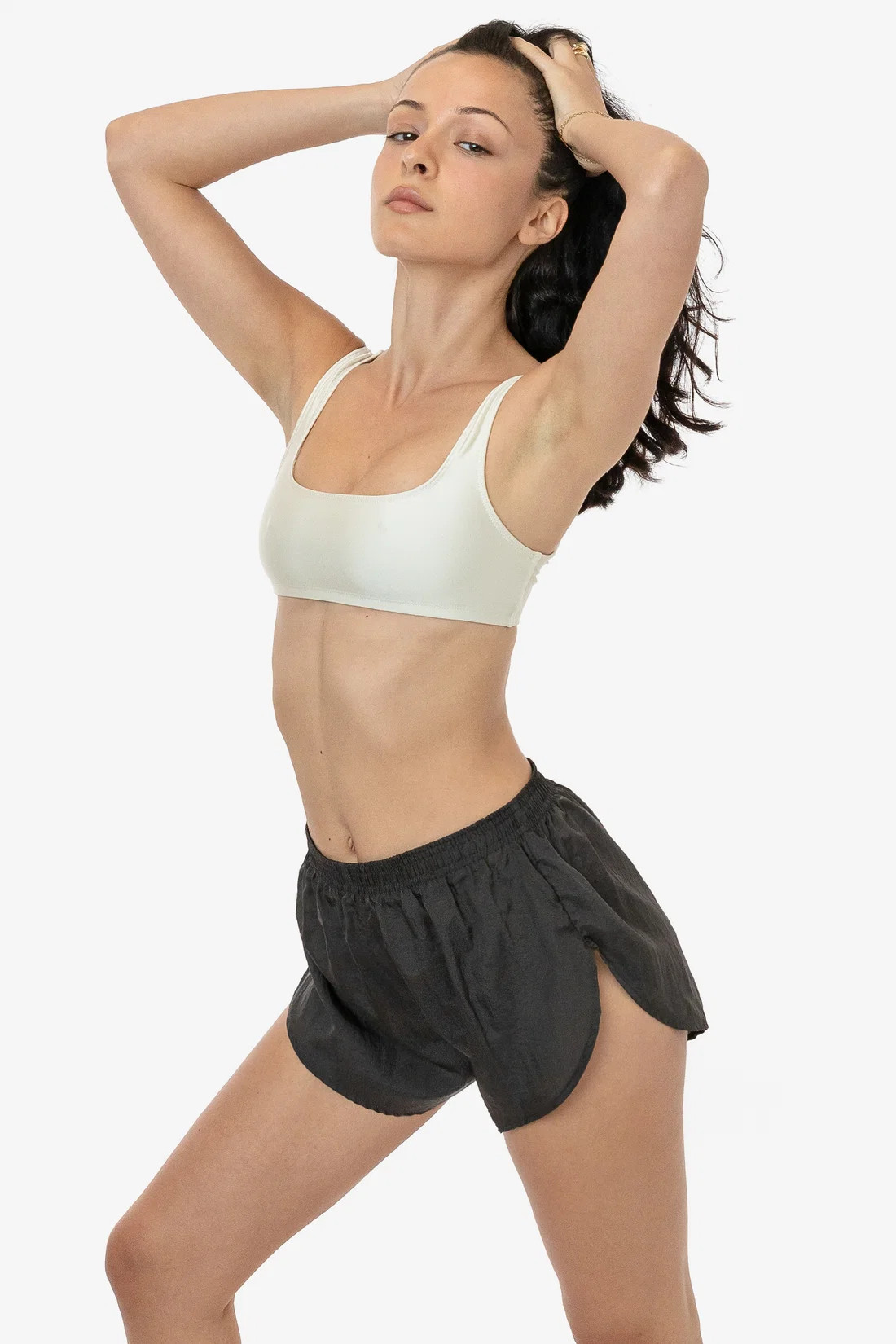 Crinkle Nylon Taffeta Short | Los Angeles Apparel