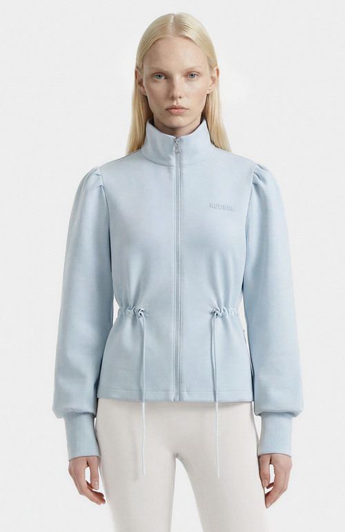 Rudsak Elodie Zip-up Sweater Jacket in Powder Blue at Nordstrom, Size Small | Nordstrom