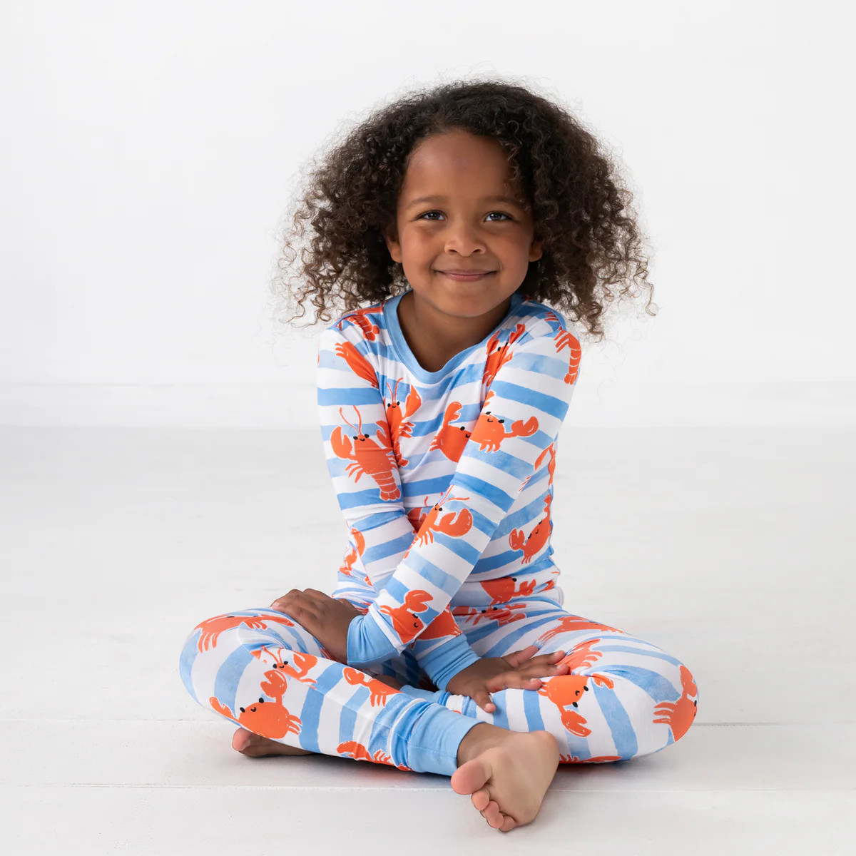 Crustacean Crew 
        Two-Piece Pajama Set | Little Sleepies