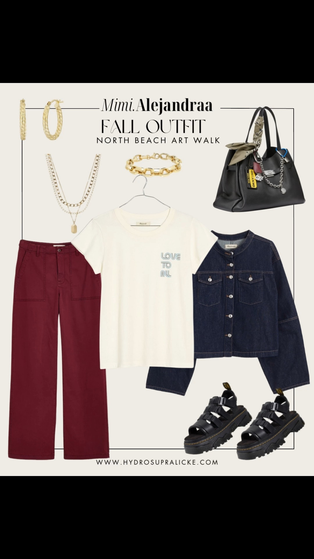 Fall Outfit Pop into quirky galleries, sip an espresso at Café Trieste, and enjoy that easy SF artsy vibe.

Burgundy pants, graphic tee, and denim jacket with no collar from Madewell. Enjoy the LTK in app only sale!

Black handbag from Macy’s and sandals are from Doc Martin.

Gold tone jewelry from Amazon 

#LTKxMadewell #LTKPetite #LTKStyleTip