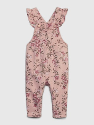 Gap × LoveShackFancy Baby Floral Denim Overalls with Washwell | Gap (US)
