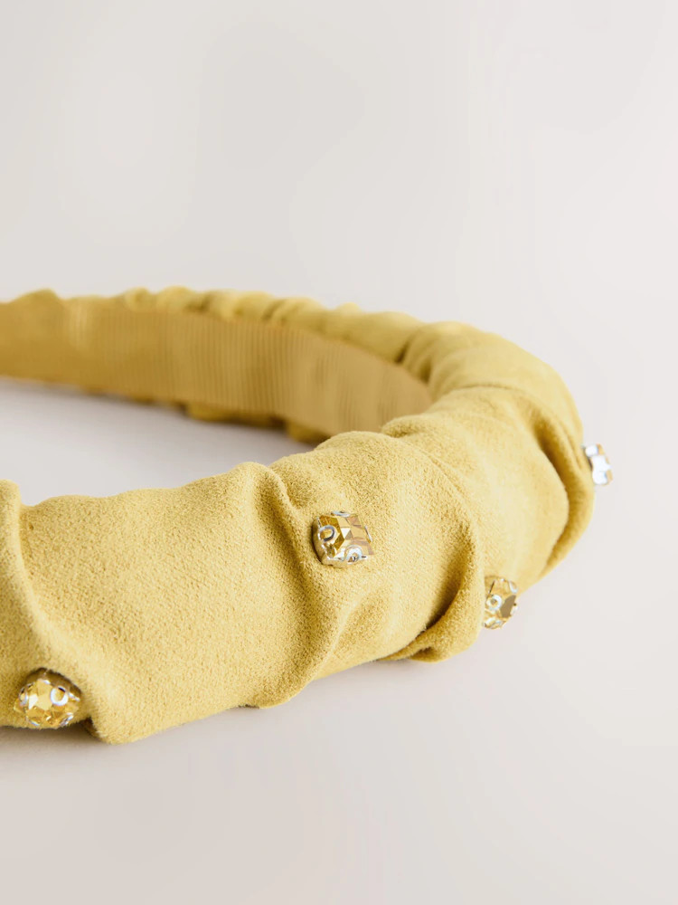 Olive Green Rhinestone Detail Headband | Next US