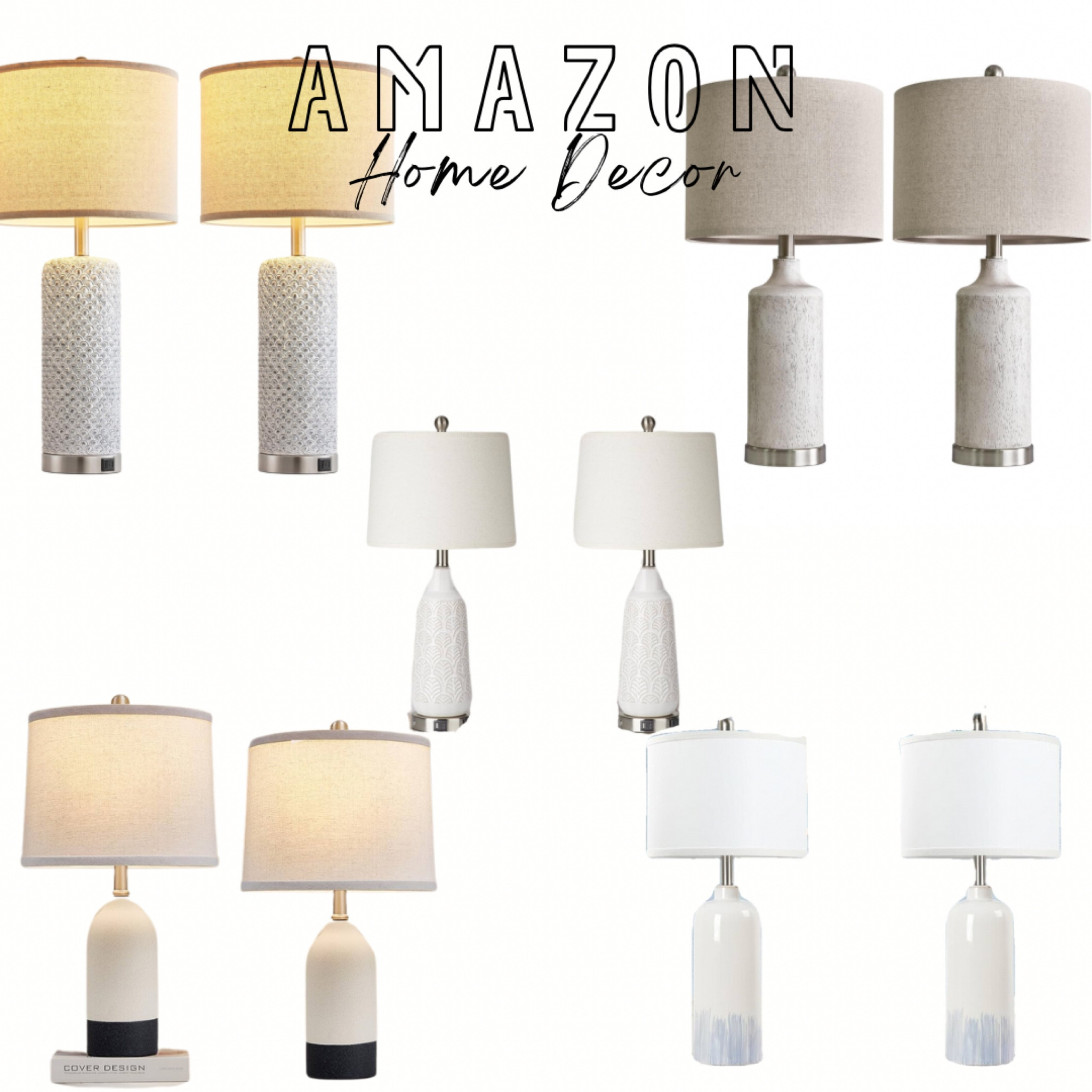 Looking for home decor and found these nice lamp sets on Amazon 😍 

#LTKover40 #LTKfindsunder100 #LTKhome
