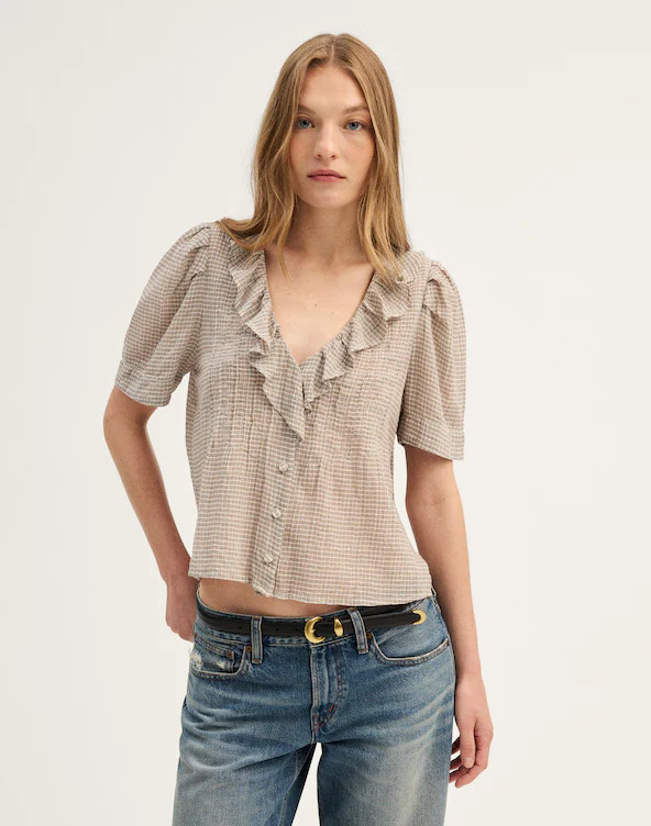 Ruffled Pintuck Top | Madewell
