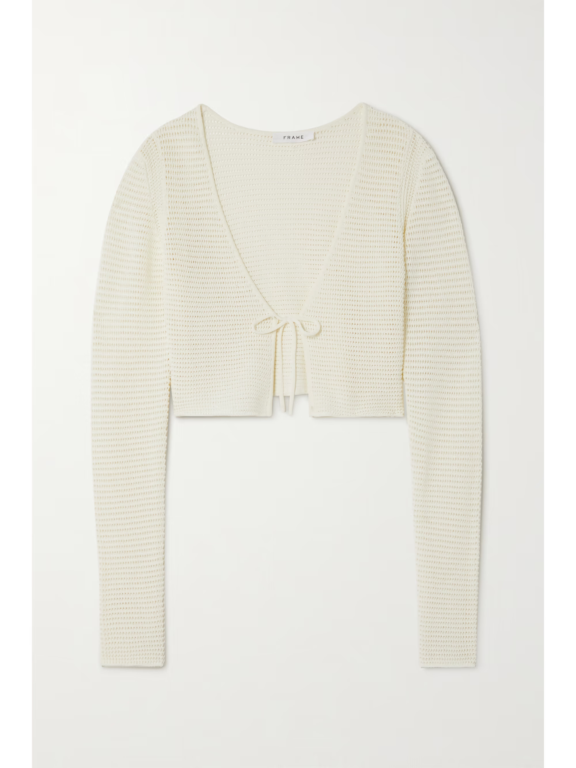 Cropped crochet-knit cardigan | NET-A-PORTER (US)
