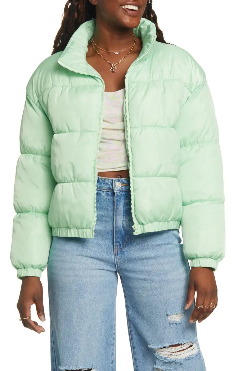 Water Resistant Recycled Polyester Puffer Jacket | Nordstrom