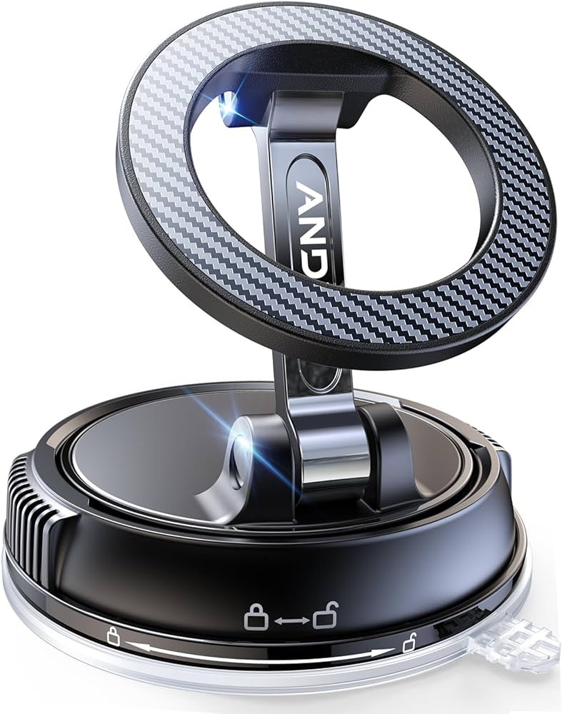 Car Phone Holder for Magsafe [78+LBS Strongest Suction & 2400gf Strongest Magnetic] 360° Adjusta... | Amazon (US)