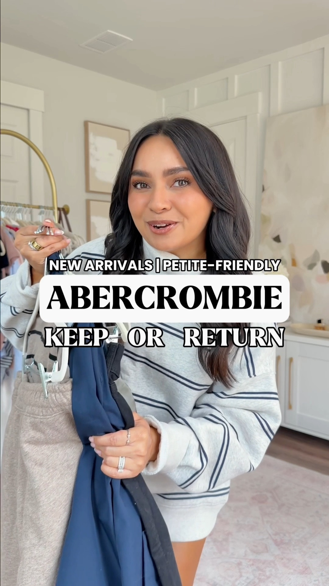 Use code DENIMAF for an extra 15% off through 8/10!
Abercrombie try on!
For reference: I’m 5’0, petite, 32b bra size, and 2/26 in bottoms, pear shaped. 
*Everything I share is unaltered! TTS means true to size. Between size 5-6.5 in shoes

Red wine burgundy top size xs TTS
Dark raw hem 90’s relaxed jeans size 26 short TTS with a low heel, go with extra short to wear with flats

Navy trench coat size xxs TTS
Chambray pants size xs short TTS
Clear jelly flats size 5 TTS

Vintage pink sweater size xs TTS
Dark coffee brown pull on barrel pants size xs short TTS
Brown mesh flats size 5.5 TTS


Floral barn jacket size xxs TTS

Stripe sweatshirt size xs TTS
Blue biker shorts size medium - I like to size up a size for a comfortable waistband
White sneakers size 6.5 TTS

Olive green lace trim tank size xxs TTS - if you’re larger in the bust than me, size up a size
Black 90s straight jeans size 26 short TTS
Clear heels size 5 TTS

Navy pinstripe dress size xs petite TTS

Light brown cardigan size xs TTS
Light brown sweatpants size xs short TTS
White cami size xs TTS

Pajama robe size xs TTS
Pajama top size xs TTS
Pajama pant size xs short TTS
Bow slippers size small TTS



Fall outfits
Autumn
Petite jeans
Petite outfits
Womens fashion
Date night
Back to school
Fall outfits women

#LTKPetite #LTKSaleAlert #LTKootd