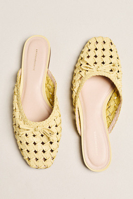 By Anthropologie Woven Leather Mules | Anthropologie (US)