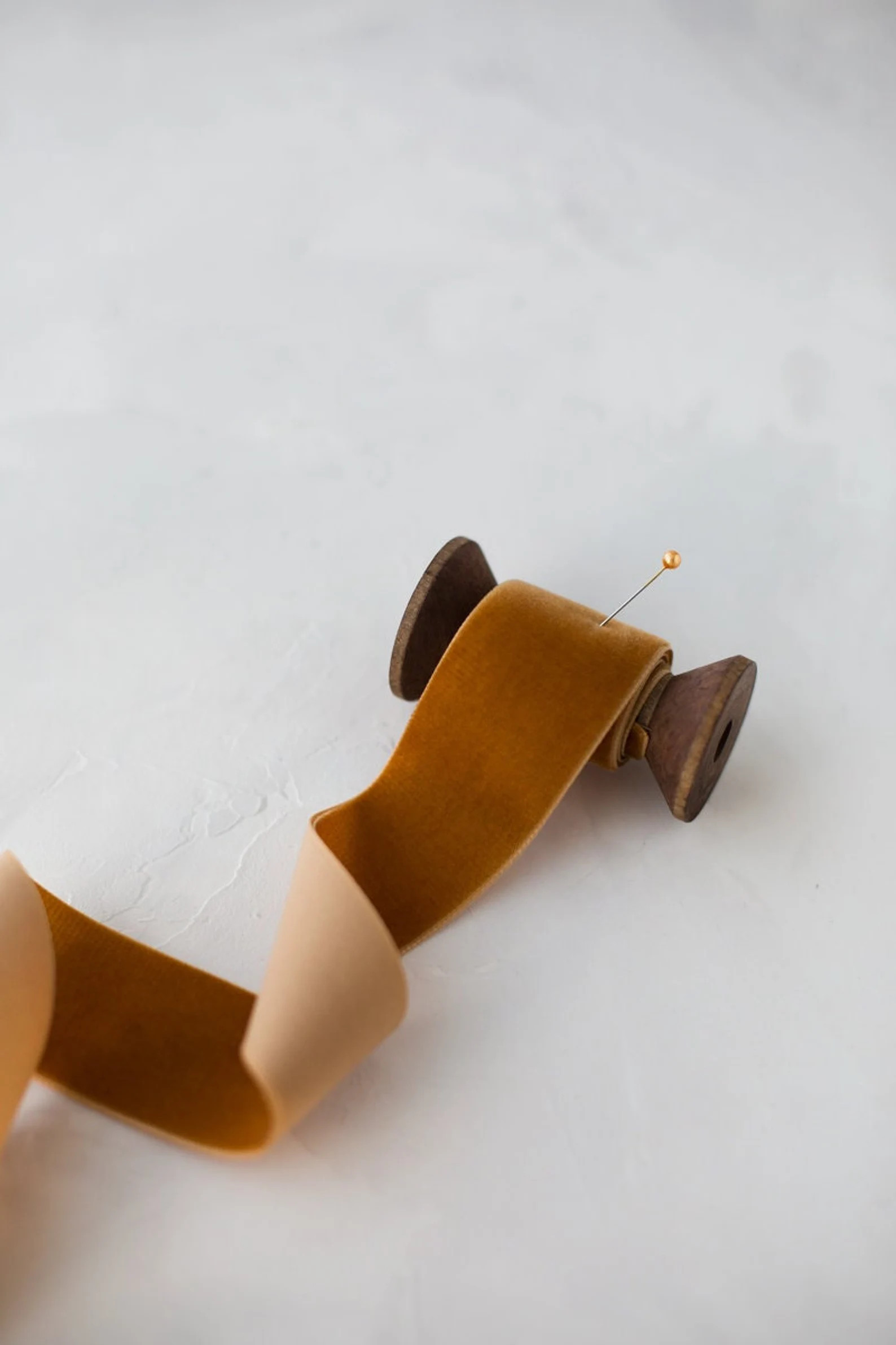 Copper Caramel Swiss Velvet Ribbon  1/4  3/8  - Etsy | Etsy (US)