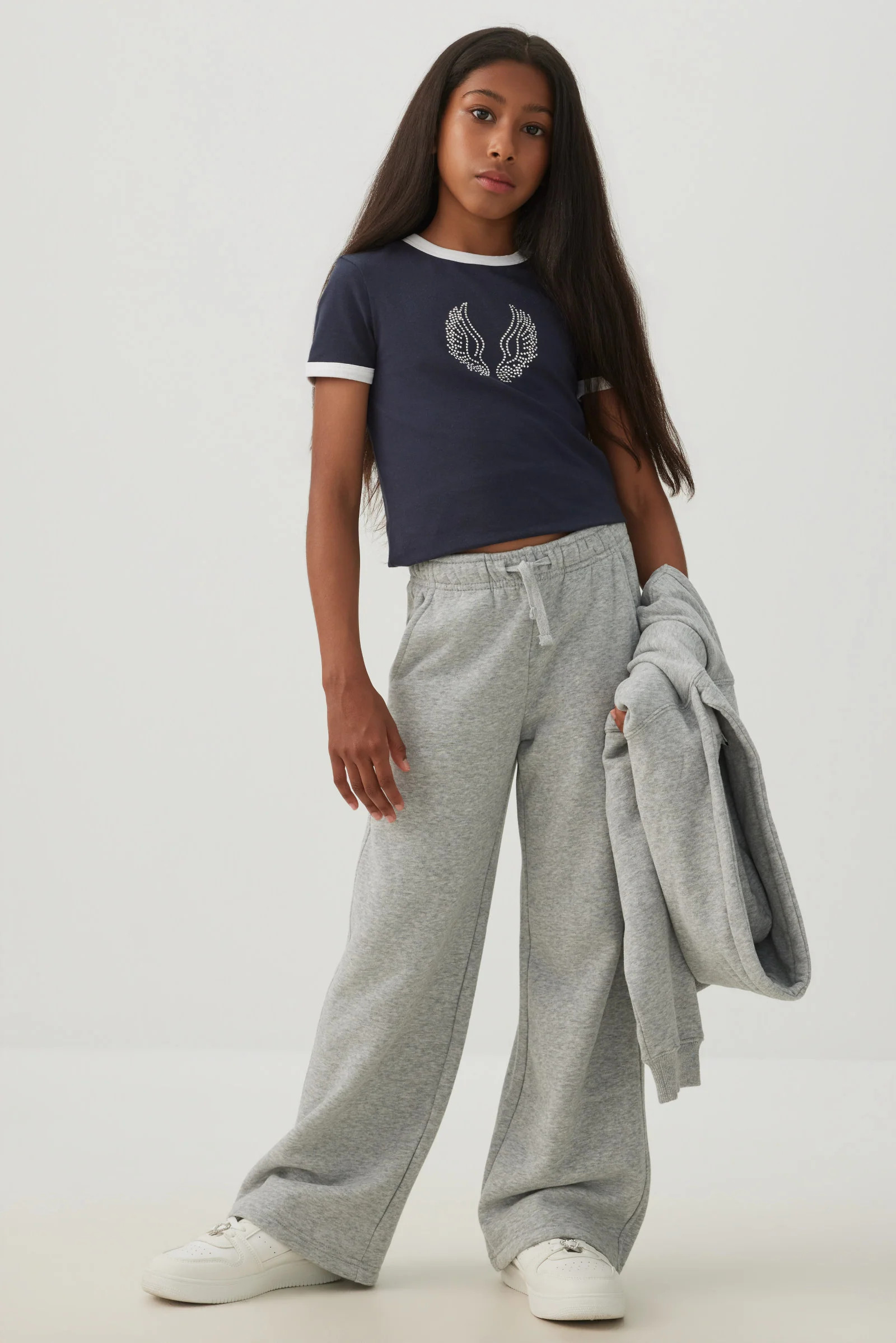 MADESOFT™ Fleece Wide Leg Sweatpants Grey | Ardene Canada | Ardene US