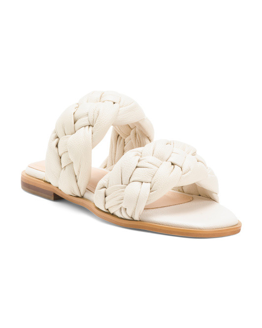 Made In Colombia Leather Odette Flat Sandals | TJ Maxx