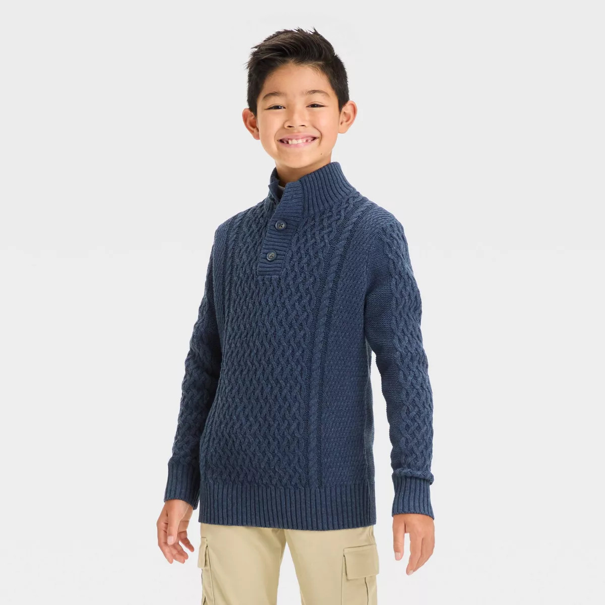 Boys' Mock Neck Pullover Sweater - Cat & Jack™ | Target