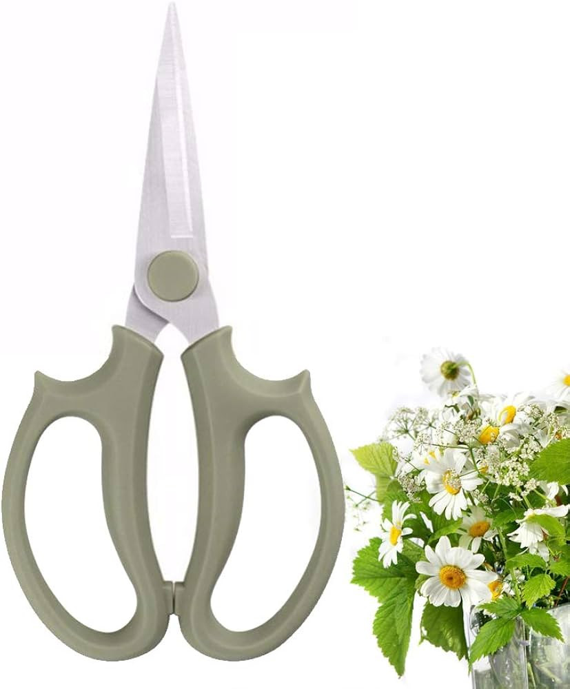 Leize Flower Scissors, Premium Thickened Stainless Steel Floral Shears, Strong Pruner for Flowers... | Amazon (US)