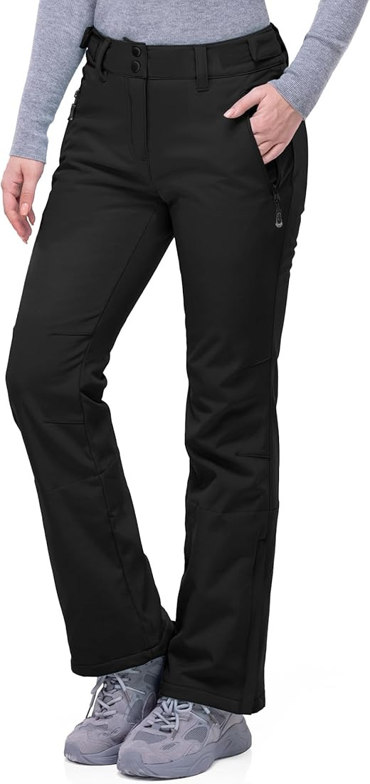 33,000ft Women's Softshell Snow Pants Waterproof Warm Ski pants Insulated Ripstop Snowboard Winte... | Amazon (US)