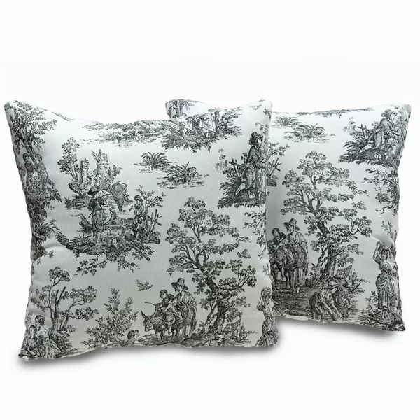 Karlyn Toile Cotton Throw Pillow | Wayfair North America