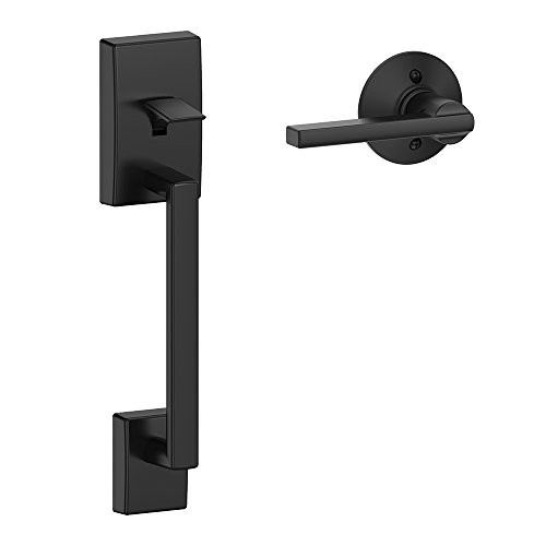 Schlage FE285 CEN 622 LAT Century Trim Lower Half Front Entry Handleset with Latitude Lever, Matte B | Amazon (US)