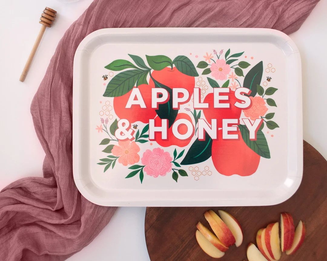 Apples and Honey Serving Tray - Etsy | Etsy (US)