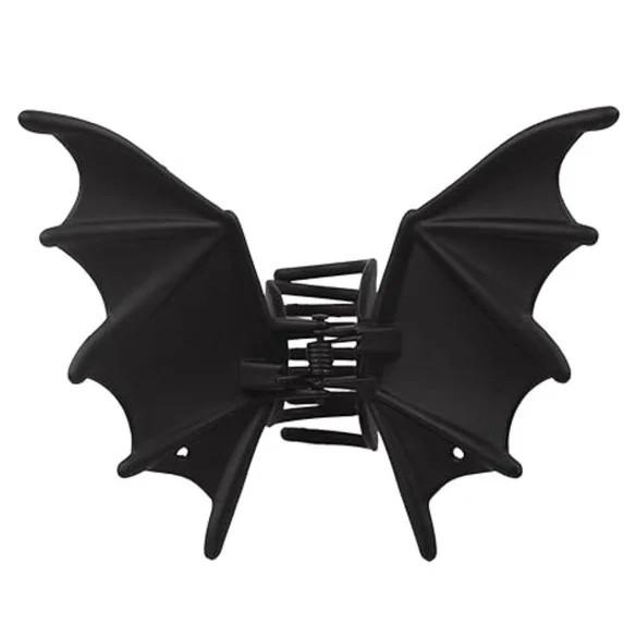 Black Bat Wings Hair Claw Clip, Gothic Halloween Non-Slip Hair Clip, Large Matte Jaw Clip for Thi... | Walmart (US)