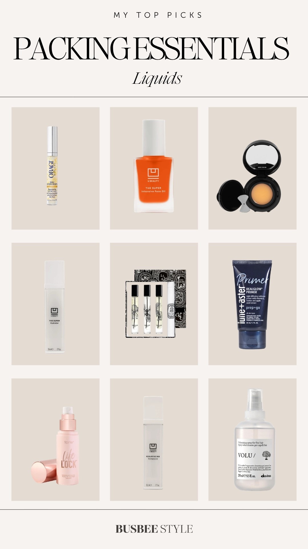 My travel must-haves.