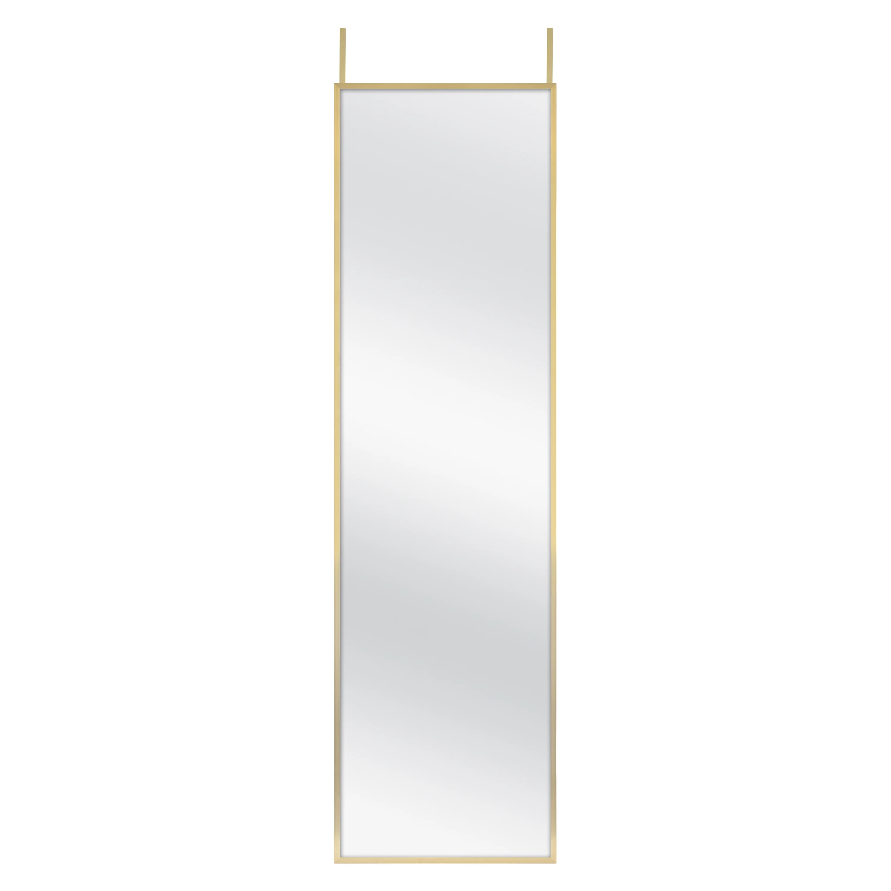 Better Homes & Gardens 14.5"x51" Thin Metal Over-The-Door Mirror, Brass | Walmart (US)
