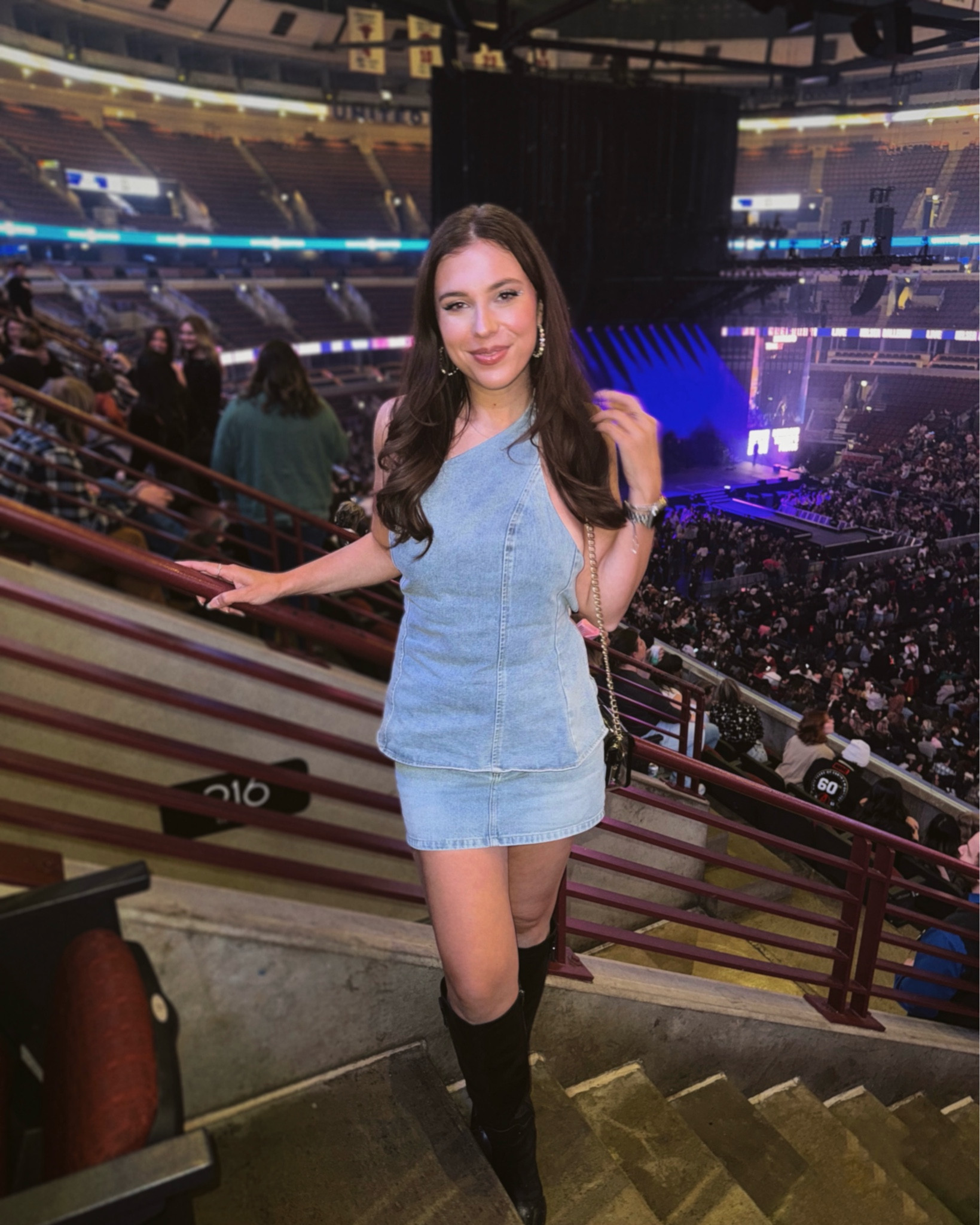 Kelsea ballerini concert outfit, kelsea ballerini outfit,
Country concert outfit, country concert, denim set, denim mini skirt, low rise denim mini skirt, black boots, denim top, stadium bag, clear purse, stadium purse 

#LTKShoeCrush #LTKFindsUnder100 #LTKFindsUnder50