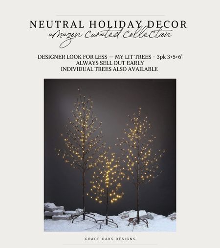 my amazon lit trees are in stock but selling quick! Come in a 3 pk or individually — amazing designer look for less option! 

#LTKsalealert #LTKHoliday #LTKhome