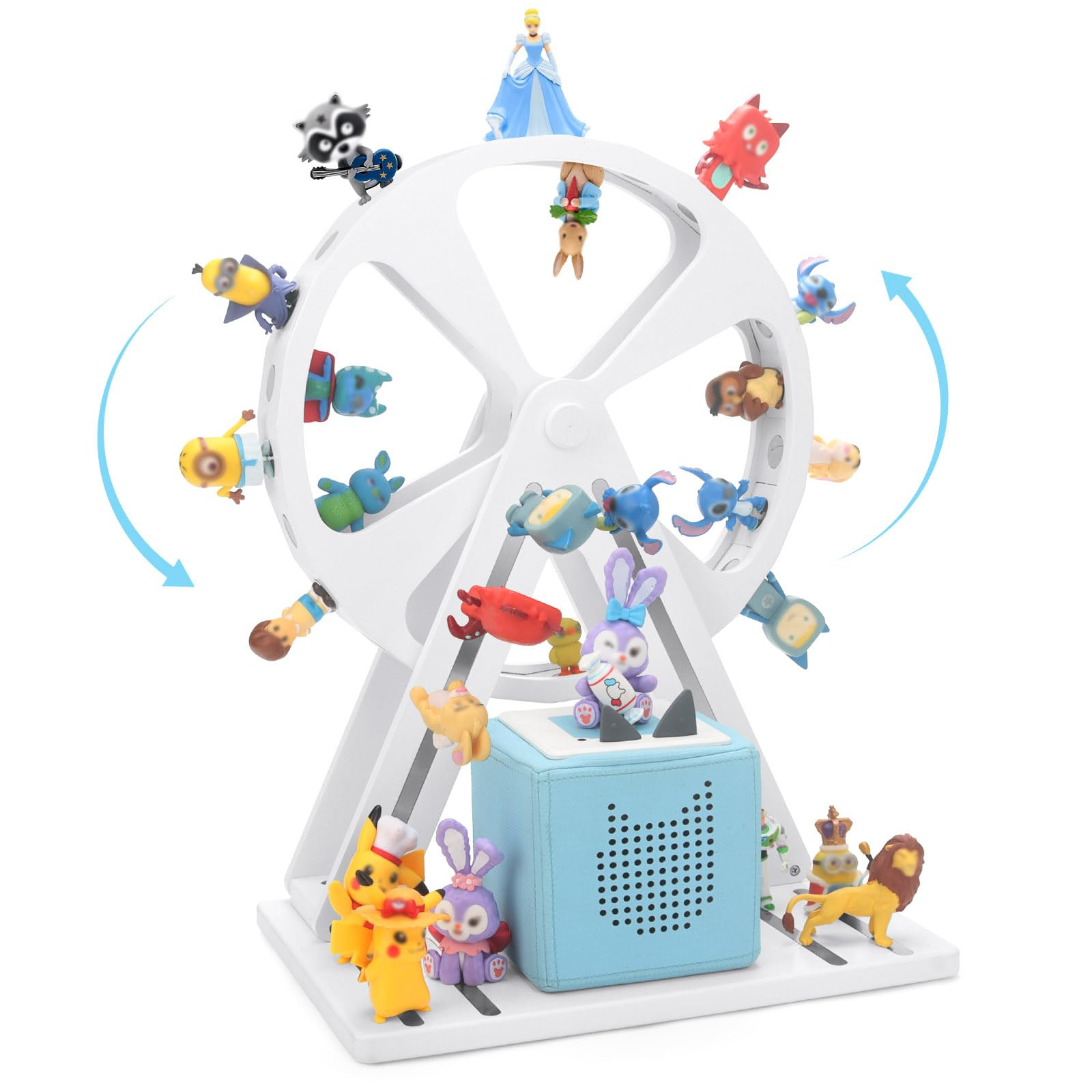 for Tonies Box Organizer Storage Shelf 360° Ferris Wheel, Magnetic Floating Shelves for Generati... | Amazon (US)