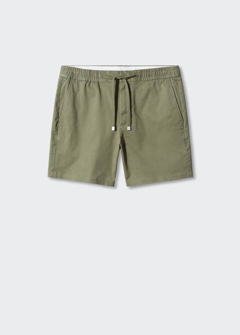 Cotton shorts with drawstring | MANGO (US)