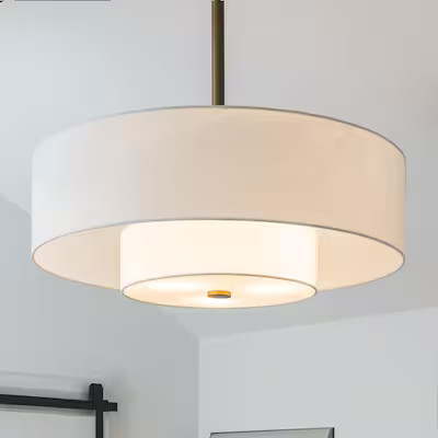 Hunter Jasmine Roth Brookside 30-in Luxe Gold with Matte White Blades Fandelier Ceiling Fan With ... | Lowe's