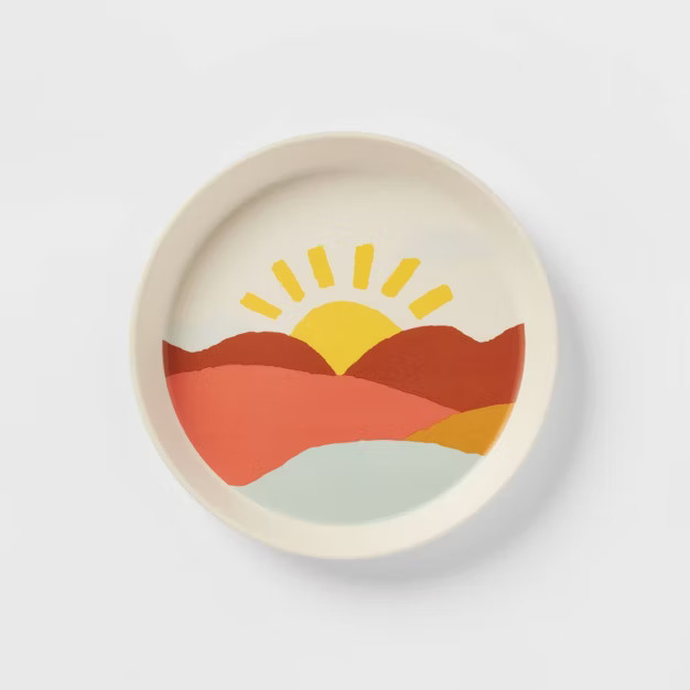 7" Melamine and Bamboo Kids' Plate - Pillowfort™ | Target