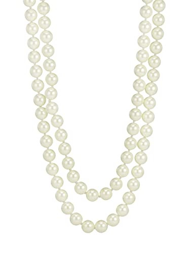 Kenneth Jay Lane 10mm 72" Pearl Rope Strand Necklace | Amazon (US)