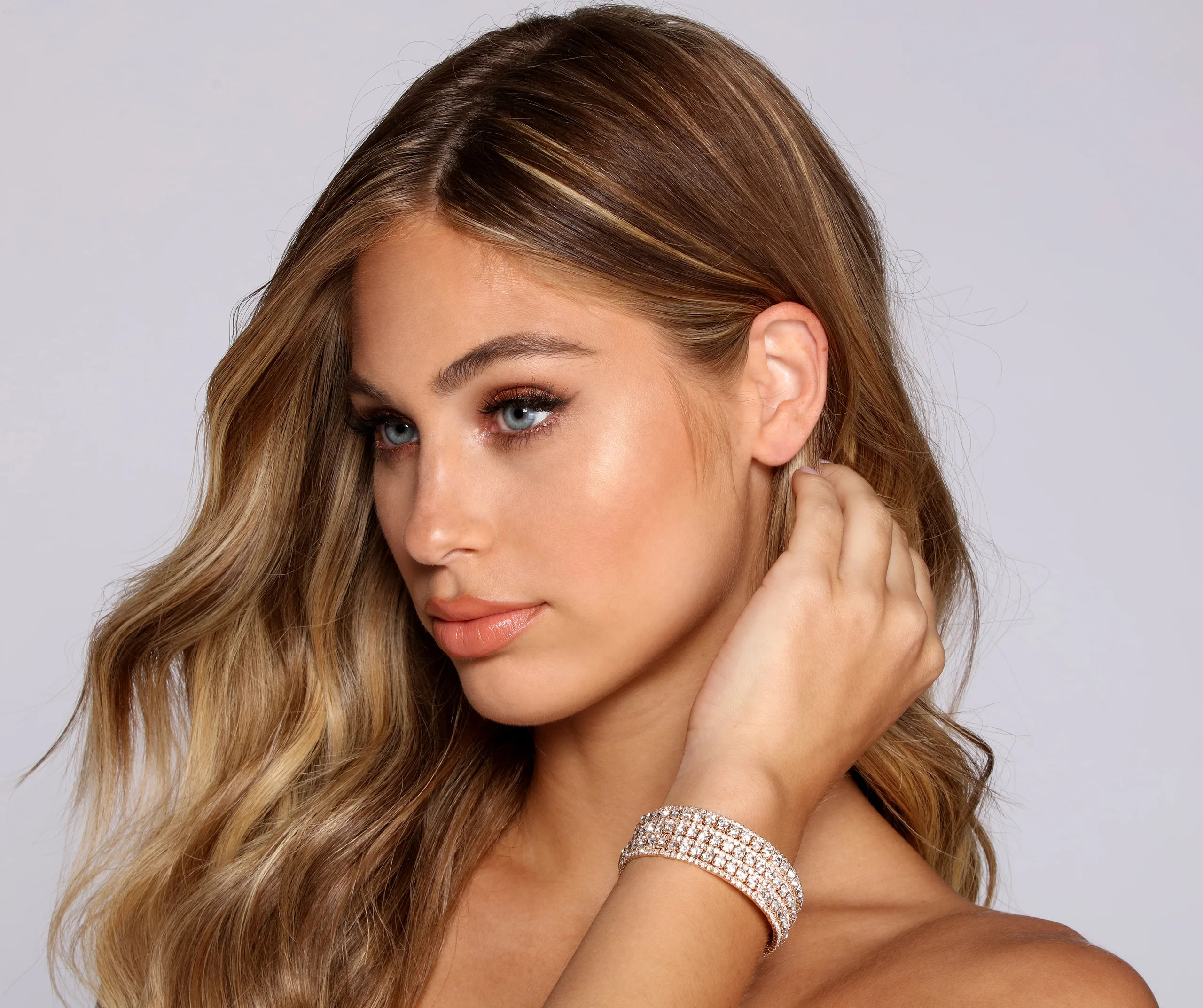 She's Stacked Rhinestone Cuff | Windsor Stores