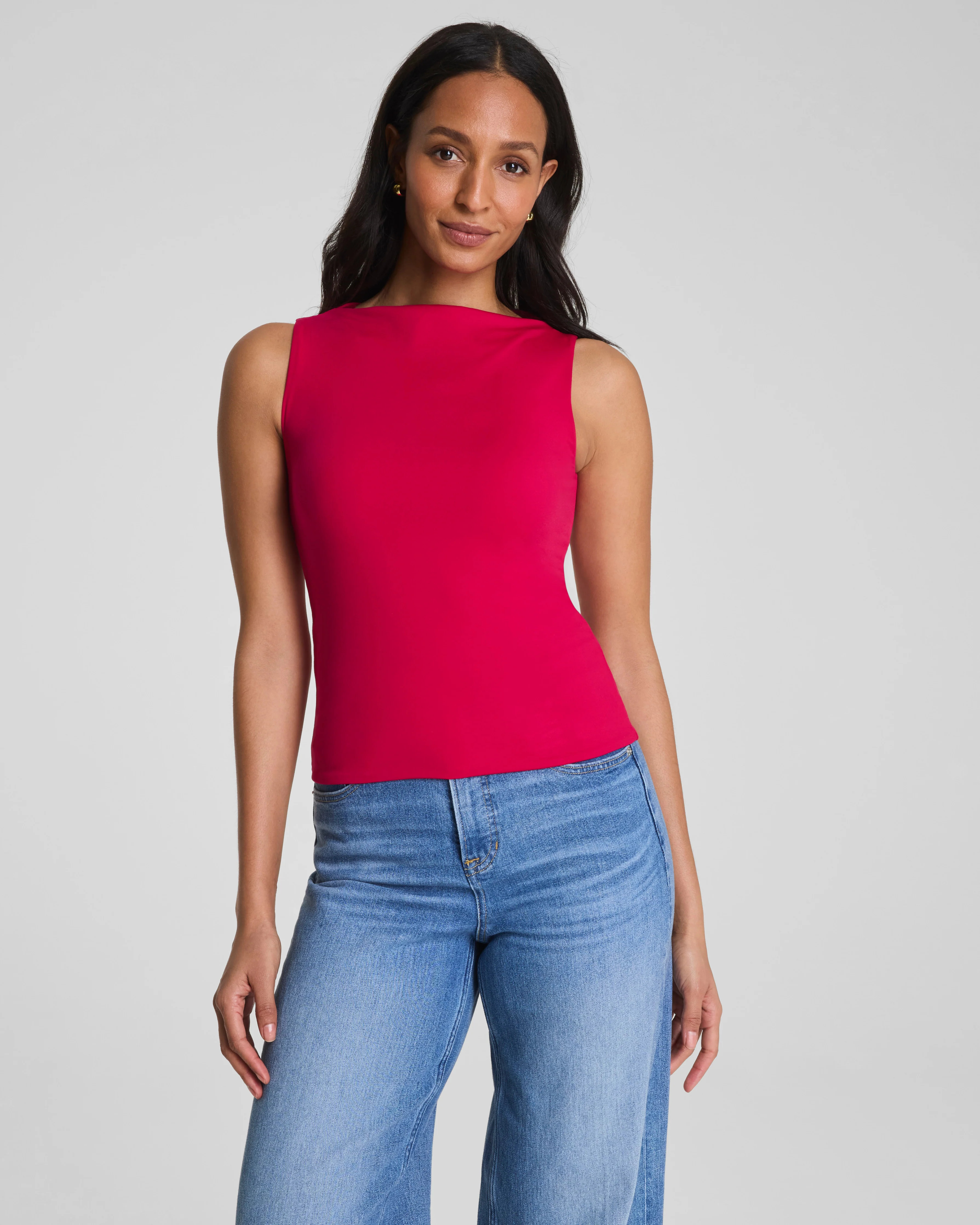 SPANXsmooth®  Jersey High Neck Tank | Fuchsia 1X | Spanx